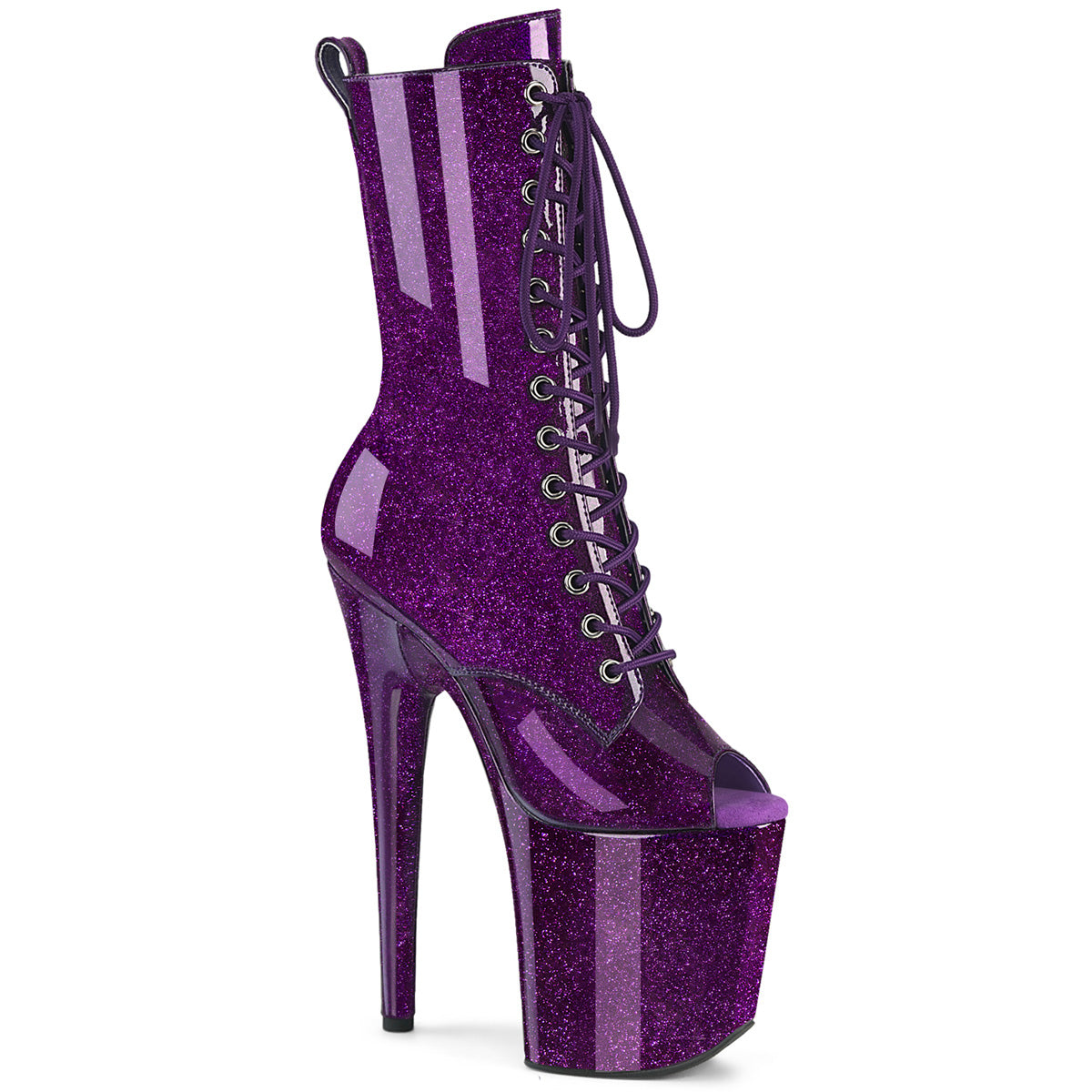 FLAMINGO-1041GP  Purple Glitter Patent/M - 10